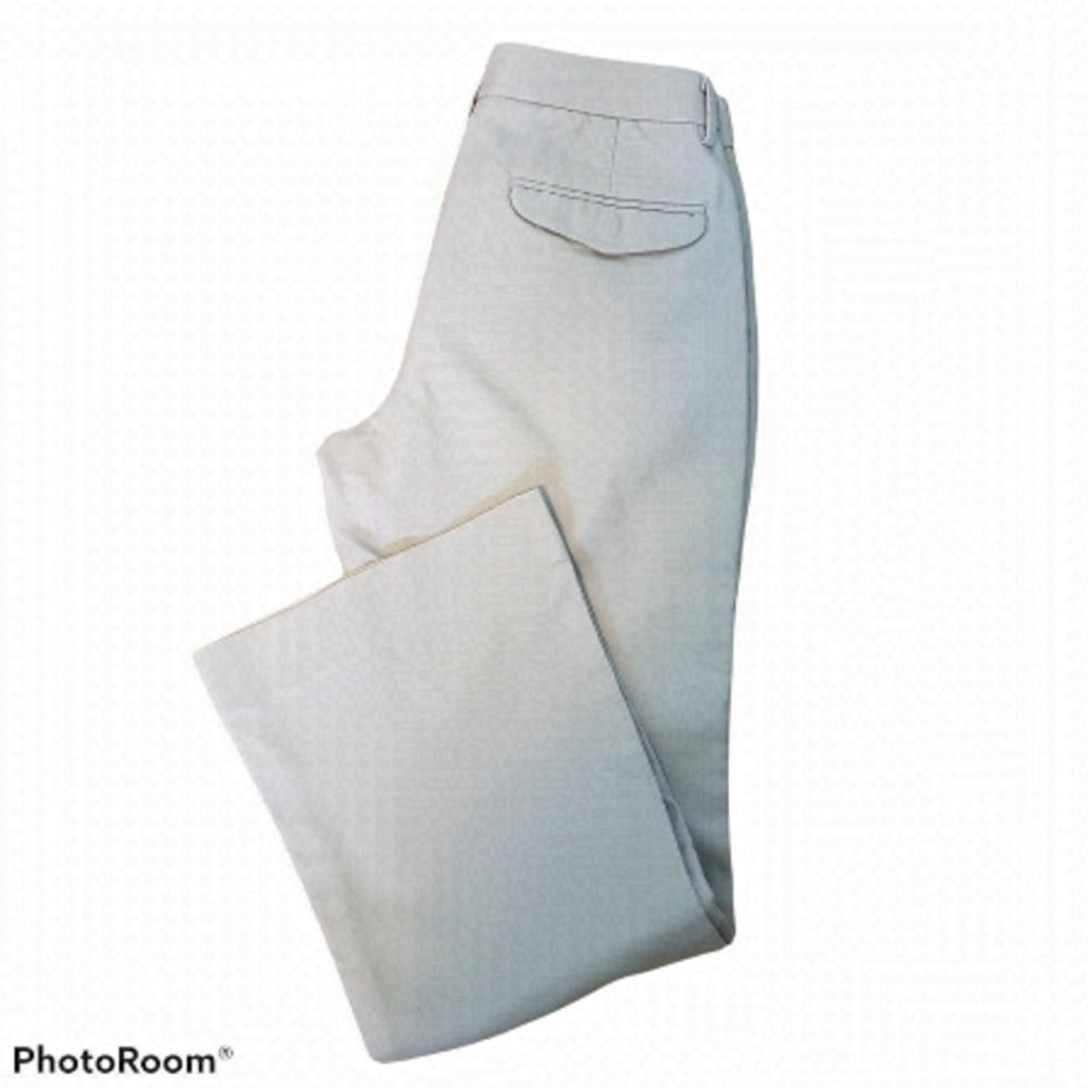 gap modern boot cut khaki pants 6 Ankle beige